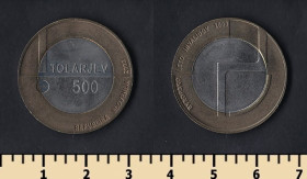 Словенія Словения ^/--/^ Словения 500 толаров 2003 ^_^^^ Словенія 500 толарів 2003 - фото фото фото