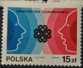 Інше Другое ^/--/^ Польша Год Телекоммуникаций ITU UIT 1983 ^_^^^ Польща Рік Телекомунікацій ITU UIT 1983 - фото фото фото