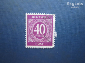 Інше Другое ^/--/^ Марка Німеччина Союзницька окупаційна зона 1946 стандарт 40 пф гаш ^_^^^ Марка Германия Союзническая оккупационная зона 1946 стандарт 40 пф гаш - фото фото фото