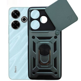 Чохли, бампера Чехлы, бампера ^/--/^ Чохол Fiji Camera Defence для Xiaomi Redmi 13 бампер із захистом камери та підставкою Green ^_^^^ Чехол Fiji Camera Defence для Xiaomi Redmi 13 бампер с защитой камеры и подставкой Green - фото фото фото