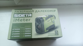 Інші вимірювальні прилади Другие измерительные приборы ^/--/^ Лазерний далекомір SIGETA iMeter LF /--/ 3000 /--/ A ^_^^^ Лазерный дальномер SIGETA iMeter LF /--/ 3000 /--/ A - фото фото фото