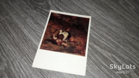 СРСР СССР ^/--/^ открытка СССР Оноре Домье  Воры и осёл    1970 /--/ г. ^_^^^ листівка СРСР Оноре Дом'є Злодії і осів 1970 /--/ р. - фото фото фото