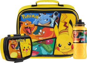 Інше Другое ^/--/^ Ланч-бокс Pokemon із 3-х предметів, ізольована сумка для перекусу, пляшка для води 430 мл ^_^^^ Ланч-бокс Pokemon из 3-х предметов, изолированная сумка для перекуса, бутылка для воды 430 мл - фото фото фото