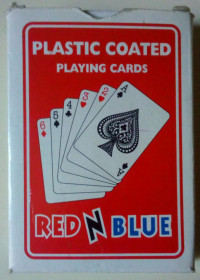 Настільні ігри Настольные игры ^/--/^ Игральные пластиковые карты Plastic Coated Red  (52) ^_^^^ Plastic Coated Red (52) - фото фото фото