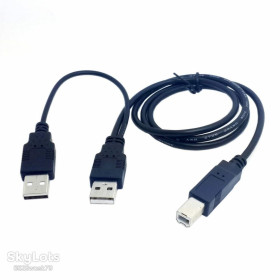 Аксесуари Аксессуары ^/--/^ Кабель USB двойной 2 USB A - USB B   для внешнего жёсткого диска принтера сканера. ^_^^^ Кабель USB подвійний 2 USB A - USB B для зовнішнього жорсткого диска принтера сканера. - фото фото фото