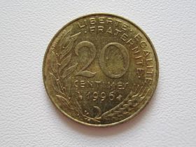 Франція Франция ^/--/^ Франция 20 сантимов 1996 года #9798 ^_^^^ Франція 20 сантимів 1996 року #9798 - фото фото фото