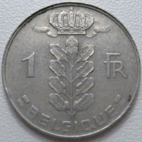 Бельгія Бельгия ^/--/^ Бельгія 1 франк 1974 року Belgique 42652 ^_^^^ Бельгия 1 франк 1974 года Belgique 42652 - фото фото фото