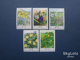 Флора Флора ^/--/^ 5 марок повна серія СРСР 1975 флора квіти MNH ^_^^^ 5 марок полная серия СССР 1975 флора цветы MNH - фото фото фото