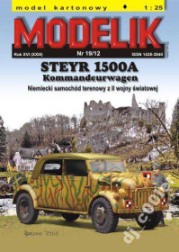 Інші Другие ^/--/^ Steyr 1500/A /--/ 1 Kommandeurwagen  (Modelik) [1:25] ^_^^^ Steyr 1500/A /--/ 1 Kommandeurwagen (Modelik) [1:25] - фото фото фото