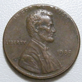 Обігові Обиходные ^/--/^ США 1 цент 1985 року #40145 ^_^^^ США 1 цент 1985 года #40145 - фото фото фото