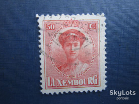 Бенілюкс Бенилюкс ^/--/^ Марка Люксембург 1924 стандарт герцогиня Шарлота 50 сант гаш - фото фото фото