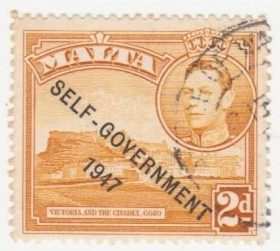 Мальта Мальта ^/--/^ Мальта  1953 г..№ 227 гашеная ^_^^^ Мальта 1953 р. No 227 гашена - фото фото фото