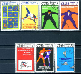 Спорт Спорт ^/--/^ Куба. Спорт  (серия без 1 м.) 1972 г. ^_^^^ Куба. Спорт (серія без 1 м.) 1972 - фото фото фото