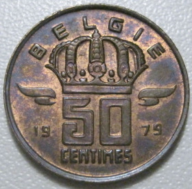 Бельгія Бельгия ^/--/^ Бельгія 50 сантимів 1979 року Belgie 42467 ^_^^^ Бельгия 50 сантимов 1979 года Belgie 42467 - фото фото фото