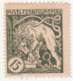 Чехословаччина Чехословакия ^/--/^ Чехословакия 1919 г № 38 D * ^_^^^ Чехословаччина 1919 р. No 38 D * - фото фото фото