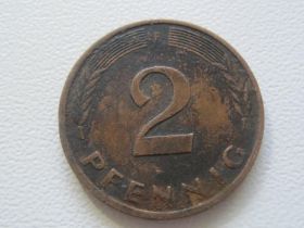 НДР, ФРН ГДР, ФРГ ^/--/^ Германия - ФРГ 2 пфеннига 1979 года F 28519 ^_^^^ Німеччина - ФРН 2 пфеніга 1979 F 28519 - фото фото фото