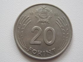 Угорщина Венгрия ^/--/^ Венгрия 20 форинтов 1985 года #18401 ^_^^^ Угорщина 20 форинтів 1985 року #18401 - фото фото фото