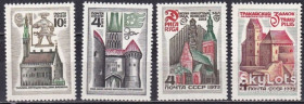 СРСР - СССР - ^/--/^ СССР 1973 архитектура Прибалтики СК 4237-4240 MNH ^_^^^ СРСР 1973 архітектура Прибалтики СК 4237-4240 MNH - фото фото фото