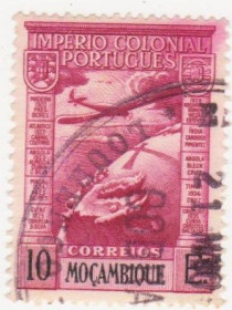Португалія Португалия ^/--/^ Португальская  Мозамбик  1938  г. № 336 гашеная ^_^^^ Португальська Мозамбік 1938 р. No 336 гашена - фото фото фото
