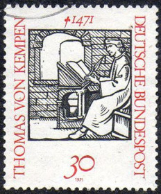 Інші країни Другие страны ^/--/^ ФРН 1971 - 500-річчя смерті Томаса фон Кемпена  (Гб) ^_^^^ ФРГ 1971 — 500-летие смерти Томаса фон Кемпена (Гб) - фото фото фото