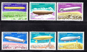 Транспорт Транспорт ^/--/^ Авиация . Румыния 1978 г  MNH - дирижабли ^_^^^ Румунія 1978 р MNH - дирижаблі - фото фото фото