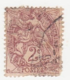 Франція Франция ^/--/^ Франция  1900  г. № 88 гашеная ^_^^^ Франція 1900 р. No 88 гашена - фото фото фото