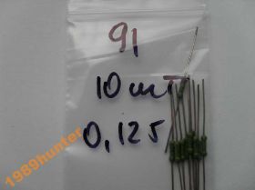 Резистори Резисторы ^/--/^ Резисторы 91 Ом 0,125 Вт (10 /--/ шт.) ^_^^^ Резистори 91 Ом 0,125 Вт (10 /--/ шт.) - фото фото фото
