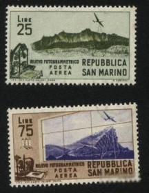 Малі Держави Європи Малые Государства Европы ^/--/^ Сан Марино 1952 г №  500 - 501 * серия ^_^^^ Сан Марино 1952 р No 500 - 501 * серія - фото фото фото