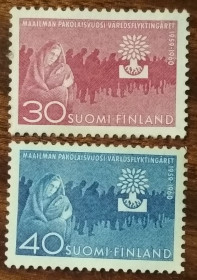 Скандинавія Скандинавия ^/--/^ Финляндия Всемирный год беженцев 1960 ^_^^^ Всесвітній рік біженців 1960 - фото фото фото