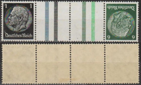 Третій Рейх (-) Третий Рейх (-) ^/--/^ 1934 - Рейх - Стандарт - Гінденбург KZ 35 1 + Z + Z + 6 Mi.512 516 * ^_^^^ 1934 — Рейх — Стандарт — Гинденбург KZ 35 1 + Z + 6 Mi.512 516* - фото фото фото