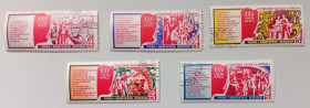 СРСР - СССР - ^/--/^ СССР 1976 XXV Съезд КПСС, гашеные (I) ^_^^^ СРСР 1976 XXV З'їзд КПРС, гашені (I) - фото фото фото