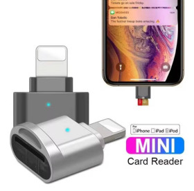 Кабелі Кабели ^/--/^ Адаптер для чтения Micro TF SD карт, конвертер для Iphone Ipad OTG в Micro SD ^_^^^ Адаптер для читання Micro TF SD карт, конвертер для Iphone Ipad OTG в Micro SD - фото фото фото