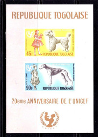 Фауна Фауна ^/--/^ Фауна . Того 1967 г MNH - б/з блок ^_^^^ Фауна. 1967 г. MNH - б/с блок - фото фото фото