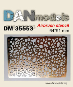 Аксесуари Аксессуары ^/--/^ Danmodel 35553 - Трафарет .  Пятна  #3.  64*91 /--/ mm 1/35 ^_^^^ Danmodel 35553 - Трафарет . Пятна #3. 64*91 /--/ mm 1/35 - фото фото фото