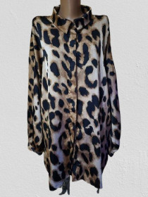 Блузки, сорочки Блузки, рубашки ^/--/^ Красивая женская леопардовая блузка, рубашка батального размера New Look ^_^^^ Красива жіноча леопардова блузка, сорочка батального розміру New Look - фото фото фото