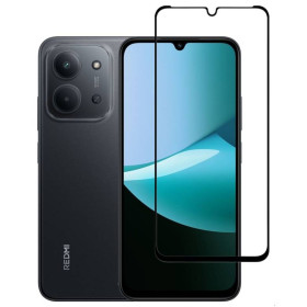 Чохли, бампера Чехлы, бампера ^/--/^ Захисне скло LUX для Xiaomi Redmi 15 /--/ C повна проклейка чорний ^_^^^ Защитное стекло LUX для Xiaomi Redmi 15 /--/ C полная проклейка черный - фото фото фото