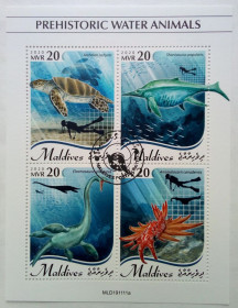 Мальдіви Мальдивы ^/--/^ Мальдивы 2020 Морские животные, фауна, блок ^_^^^ Мальдіви 2020 Морські тварини, фауна, блок - фото фото фото