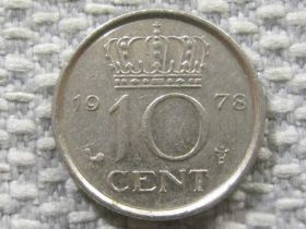 Нідерланди Нидерланды ^/--/^ Нидерланды 10 центов 1978 года #3968 ^_^^^ Нідерланди 10 центів 1978 року #3968 - фото фото фото