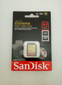 Карти пам'яті Карты памяти ^/--/^ Карта памяти SANDISK 64 /--/ GB SDXC class 10 UHS-I Extreme   (SDSDXV /--/ 6-064 /--/ G-GNCIN) ^_^^^ Карта пам'яті SANDISK 64 /--/ GB SDXC class 10 UHS-I Extreme (SDSDXV /--/ 6-064 /--/ G-GNCIN) - фото фото фото