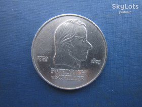 НДР, ФРН ГДР, ФРГ ^/--/^ Монета 20 марок НДР Німеччина 1972 Шилер ^_^^^ Монета 20 марок ГДР Германия 1972 Шилер - фото фото фото