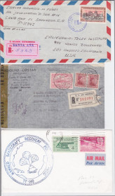 Америка Америка ^/--/^ Сальвадор 1967 ЗАКАЗНОЕ ПИСЬМО Уругвай 1943 ЦЕНЗУРА США 1968 КОСМОС ПОЧТОВЫЙ ЯРЛЫК Один Конверт ^_^^^ Сальвадор 1967 ЗАКАЗНЕ ПИСЬМО Уругвай 1943 ЦЕНЗУРА США 1968 КОСМОС ПОЧТОВИЙ ЯРЛИК Один Конверт - фото фото фото