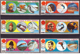 Спорт Спорт ^/--/^ Гвинея Экватор. Зимняя Олимпиада   (серия без 1 м.) 1972 г. ^_^^^ Гвінея Екватор. Зимова Олімпіада (серія без 1 м.) 1972 - фото фото фото