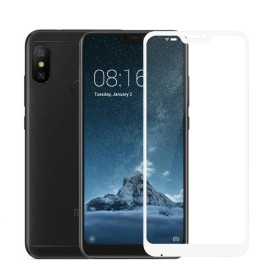 Чохли, бампера Чехлы, бампера ^/--/^ Захисне скло Xiaomi Mi A /--/ 2 Lite / Redmi 6 Pro Full cover білий 0,26 мм в упаковці ^_^^^ Защитное стекло Xiaomi Mi A /--/ 2 Lite / Redmi 6 Pro Full cover белый 0,26 мм в упаковке - фото фото фото