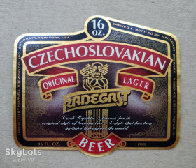 Етикетки Этикетки ^/--/^ Этикетка пивная Czechoslovakian Radegast. Чехия. ^_^^^ Czechoslovakian Radegast. Чехія. - фото фото фото