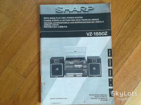 Комплектуючі Комплектующие ^/--/^ Инструкция  (мануал) к магнитофону Sharp VZ-1550 /--/ Z ^_^^^ Інструкція (мануал) до магнітофону Sharp VZ-1550 /--/ Z - фото фото фото