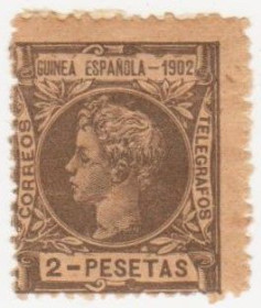 Іспанія Испания ^/--/^ Испанские колонии     ( Гвинея) 1902 г. № 7 * ^_^^^ Іспанські колонії (Гвінея) 1902 р. No 7* - фото фото фото