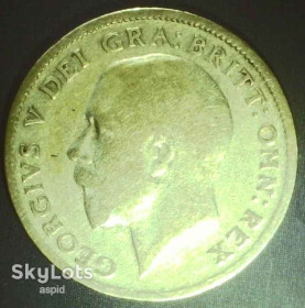 Георг V (-) Георг V (-) ^/--/^ Велика Британія 6 пенсів, 1921 срібло [4.9] ^_^^^ Великобритания 6 пенсов, 1921 серебро [4.9] - фото фото фото