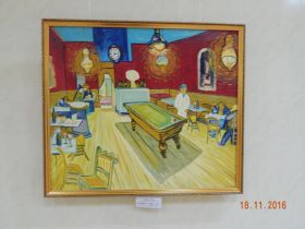 Предмети інтер'єру, меблі, освітлення Предметы интерьера, мебель, освещение ^/--/^ Копия картины холст масло Винсент Ван Гог Ночное кафе.70*60 /--/ см ^_^^^ Копія картини полотно олія Вінсент Ван Гог Нічне кафе.70*60 /--/ см - фото фото фото
