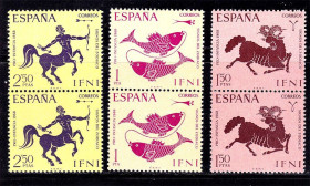 Фауна Фауна ^/--/^ Фауна  Ифни 1968 г MNH - пары ^_^^^ Фауна Іфні 1968 MNH - пари - фото фото фото