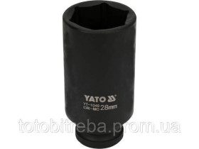 Викрутки Отвертки ^/--/^ Головка ударна довга 1/2&amp;quot; М /--/ 28 /--/ х /--/ 78 мм YATO YT-1048 ^_^^^ Головка ударная длинная 1/2&amp;quot; М /--/ 28 /--/ х /--/ 78 мм YATO YT-1048 - фото фото фото